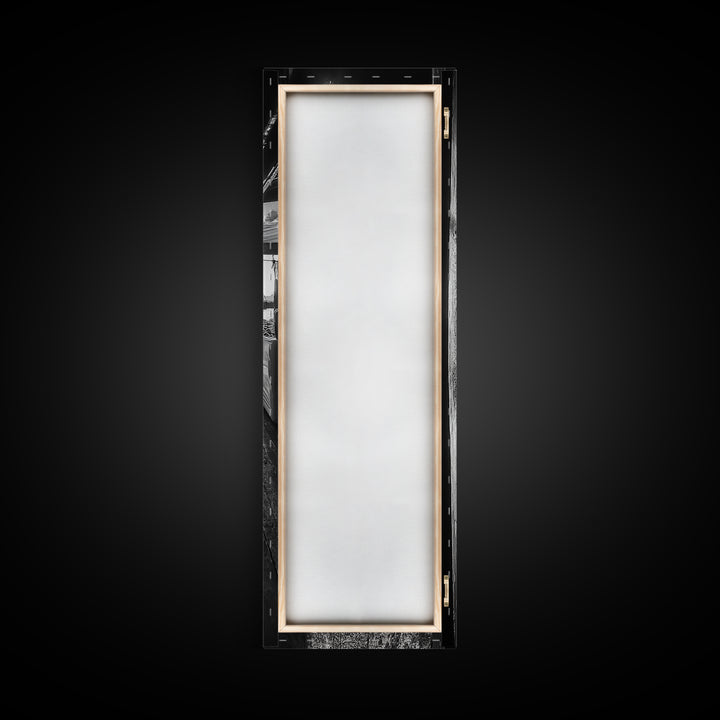 Dockside Market Light, Urban Waterfront Print, Golden Hour Street Scene, Canvas Print, Kitchen Wall Art, Moody City Photography