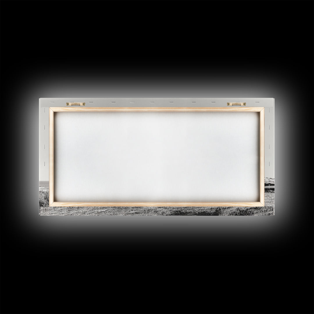 Beach Cabin, Coastal Escape, Minimalist Home, Seaside Solitude Scene, Canvas Print, Boho Beach Wall Art, Guest Room Decor