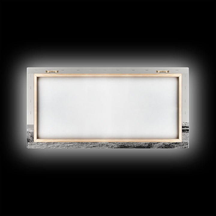 Beach Cabin, Coastal Escape, Minimalist Home, Seaside Solitude Scene, Canvas Print, Boho Beach Wall Art, Guest Room Decor