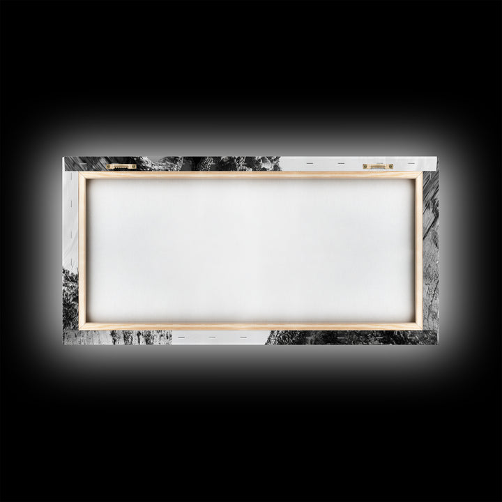 Coastal Texture, Tidepool Abstract, Modern Ocean Nature, Framed Canvas Print, Bathroom Wall Art, Marine Minimalist Photography