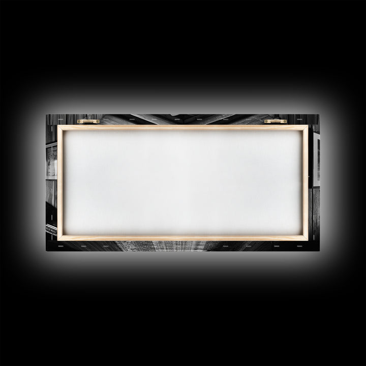 Cozy Cabin Interior, Rustic Living Space, Wood Wall Charm, Canvas Print, Country Living Room Art, Americana Wall Photography