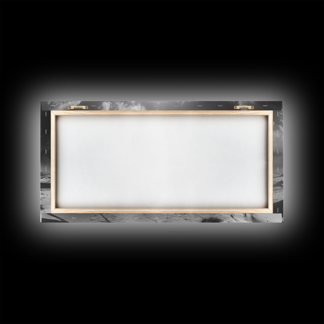 Desert Tent Scene, Surreal Tribal Landscape, Stormy Sky Tents, Canvas Print, Living Room Wall Art, Boho Nomad Aesthetic, Living Room Wall Art