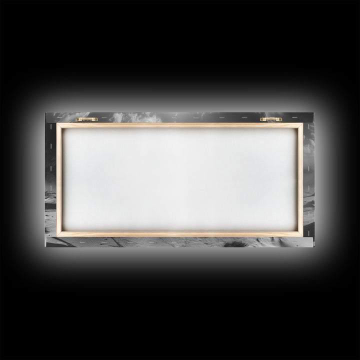 Desert Tent Scene, Surreal Tribal Landscape, Stormy Sky Tents, Canvas Print, Living Room Wall Art, Boho Nomad Aesthetic, Living Room Wall Art