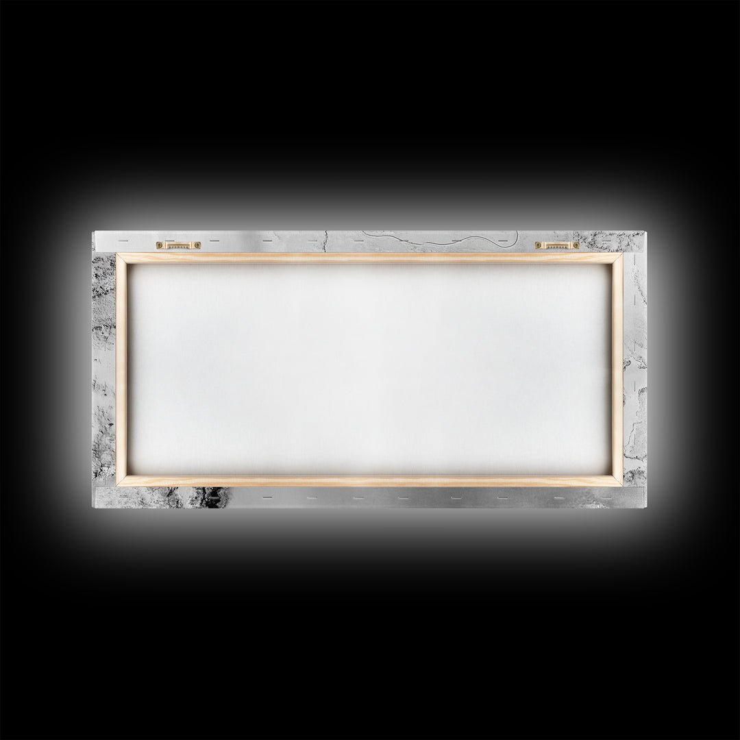 Aerial Desert, Cracked Earth, Modern Texture, Abstract Terrain, Canvas Print, Office Wall Art, Earth Tones, Contemporary Natural Art