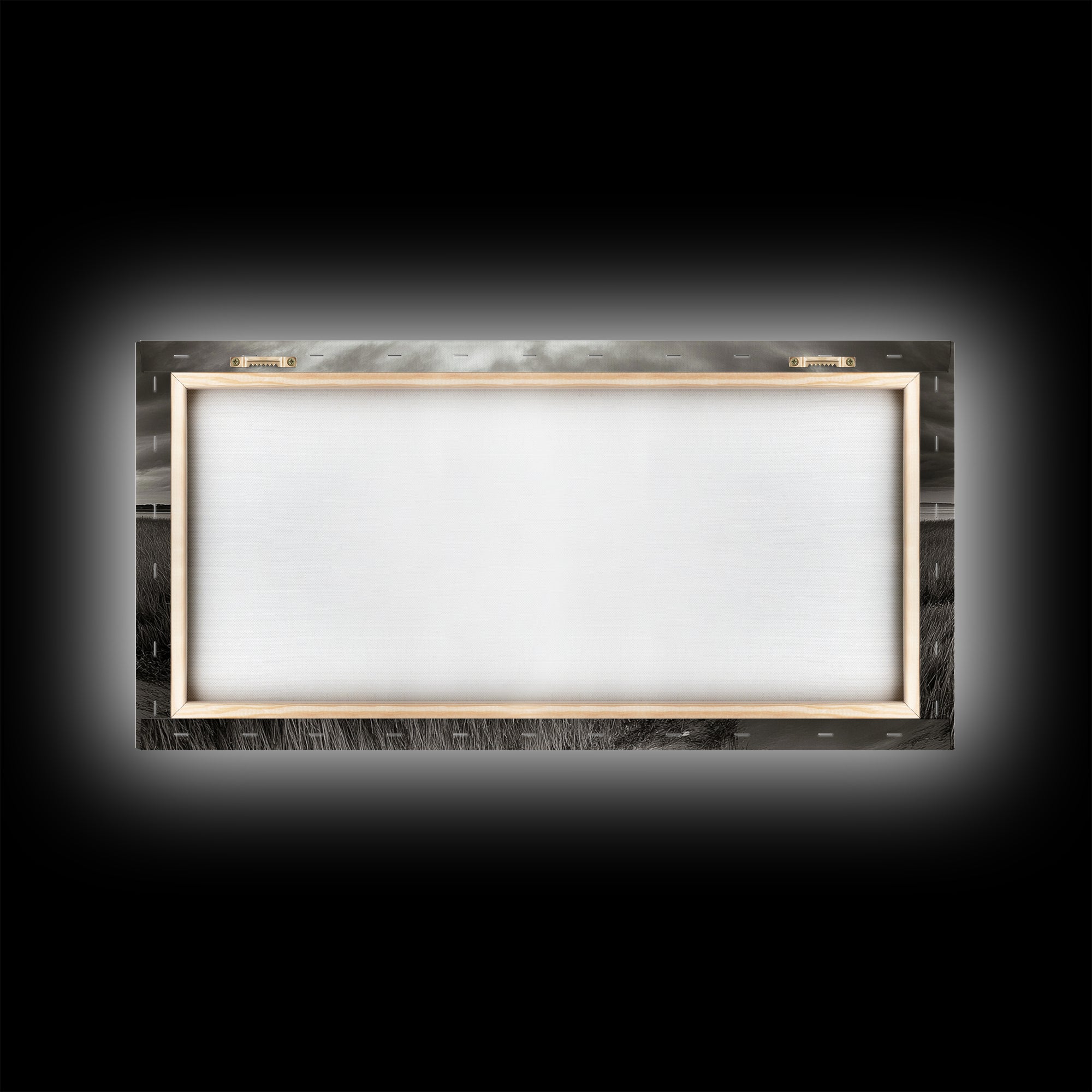 Abandoned Boat, Coastal Marsh Scene, Sepia Seascape, Framed Canvas Print, Living Room Wall Art, Moody Autumn Nautical Decor