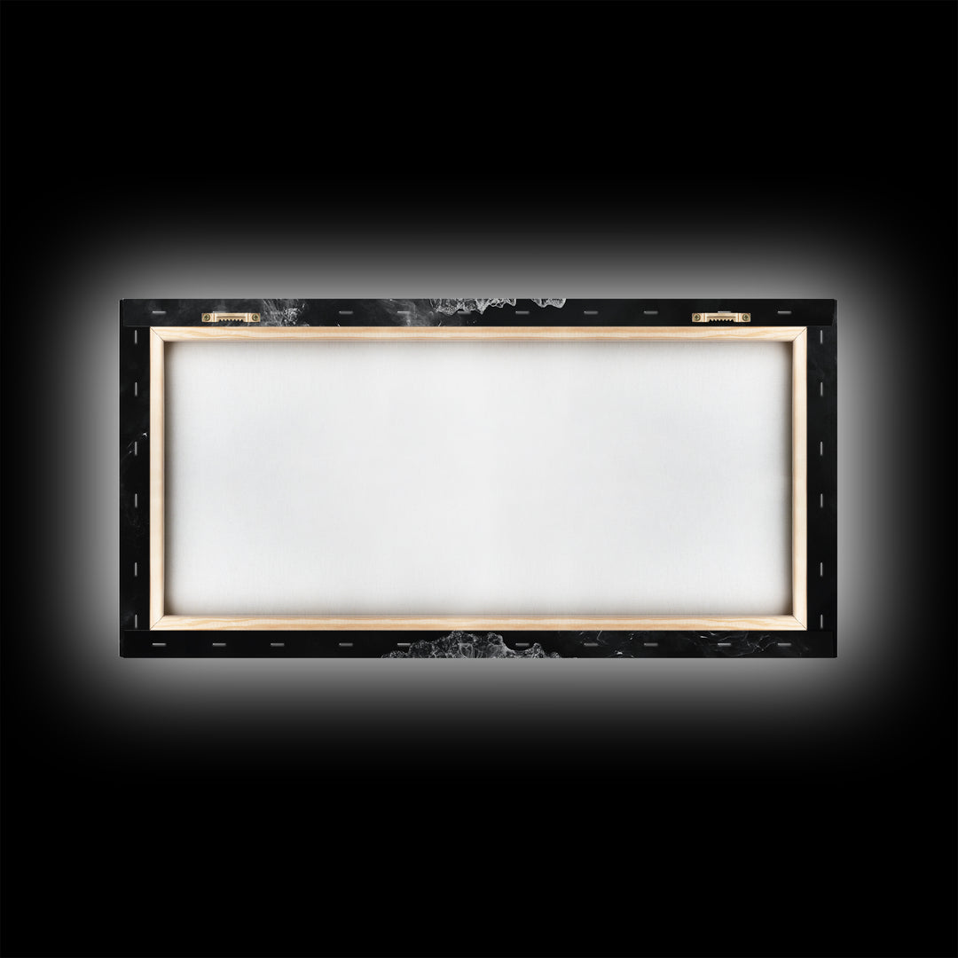 Abstract Smoke Art, Modern Monochrome, Ink Explosion, Minimalist Wall Decor, Framed Canvas Print, Living Room Wall Art, Moody Aesthetic