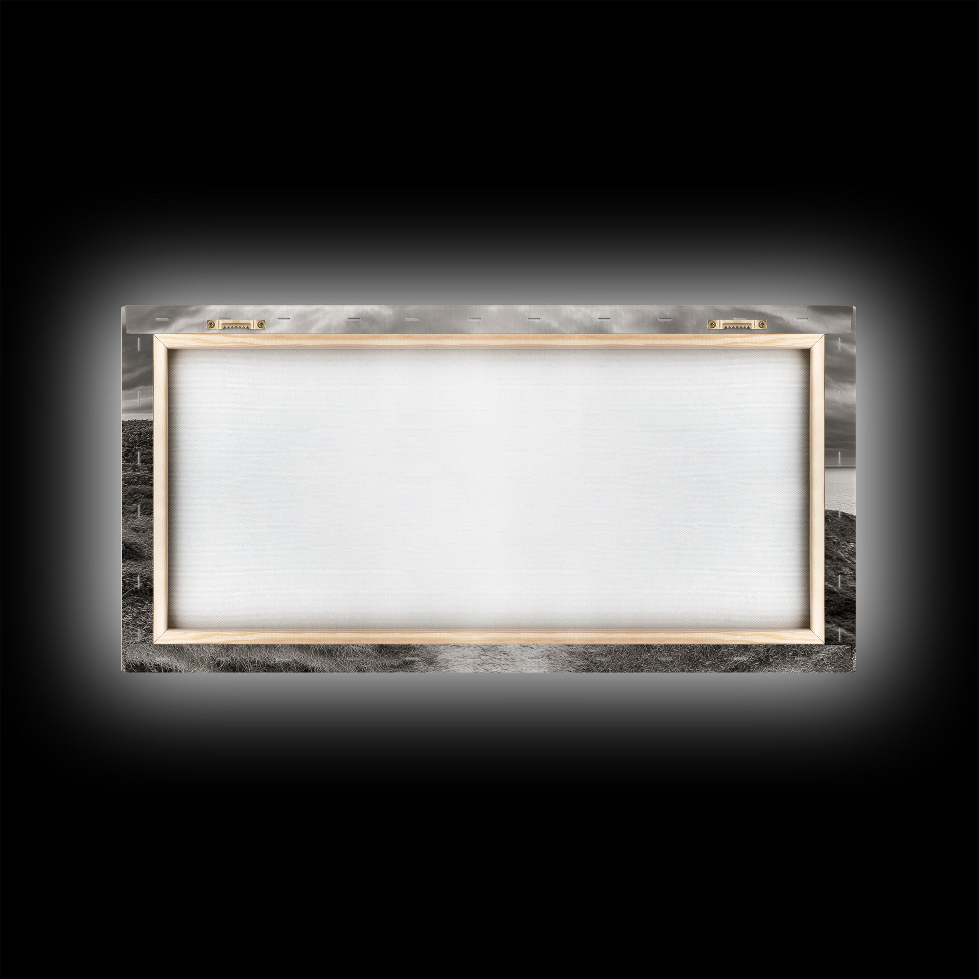 Coastal Cliff Path, Ocean View Trail, Windswept Grass Art, Seaside Wall Decor, Framed Canvas Print, Bedroom Art, Nature Lover Gift