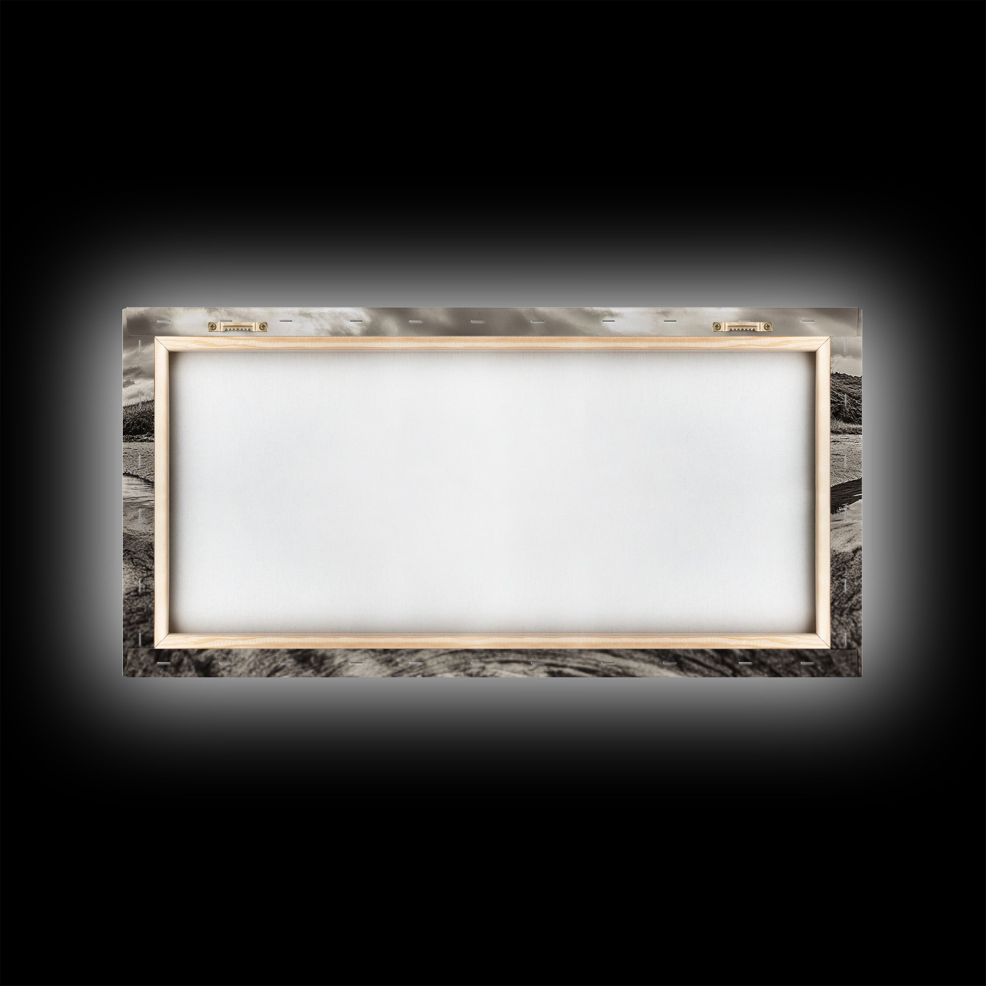 Rippled Water, Mountain View, Serene Beach, Nature Landscape, Canvas Print, minimalist art, spa decor, Scandinavian wall accent