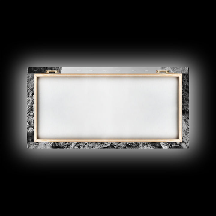 Arch Pool, Stone Lagoon, Natural Wonder, Organic Texture, Minimal Coastal Wall Decor, Canvas Print, Earth Tones Bathroom Art