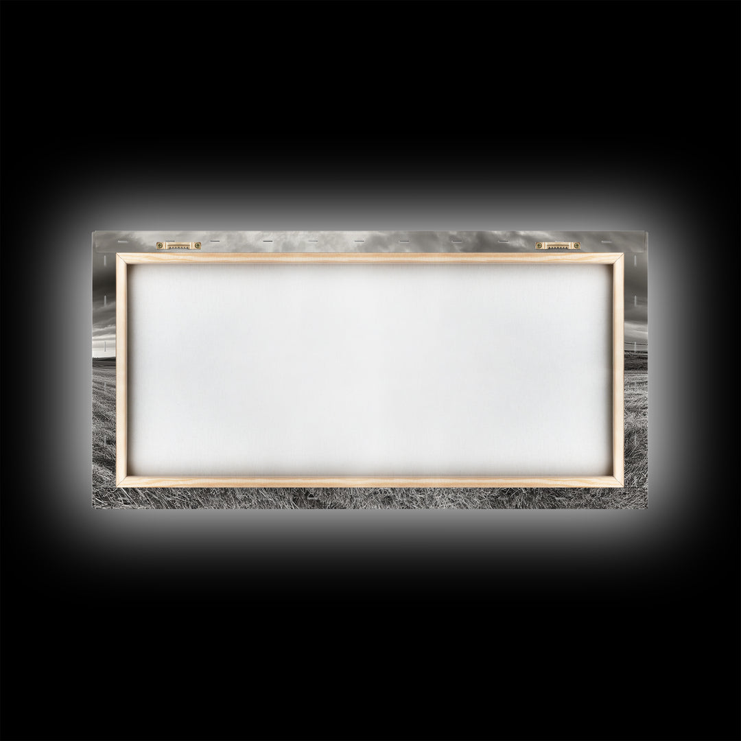 Barn Field, Hay Bale, Rural Farmland Scene, Autumn Countryside Art, Canvas Print, Farmhouse Wall Decor, Rustic Fall Living Room Art