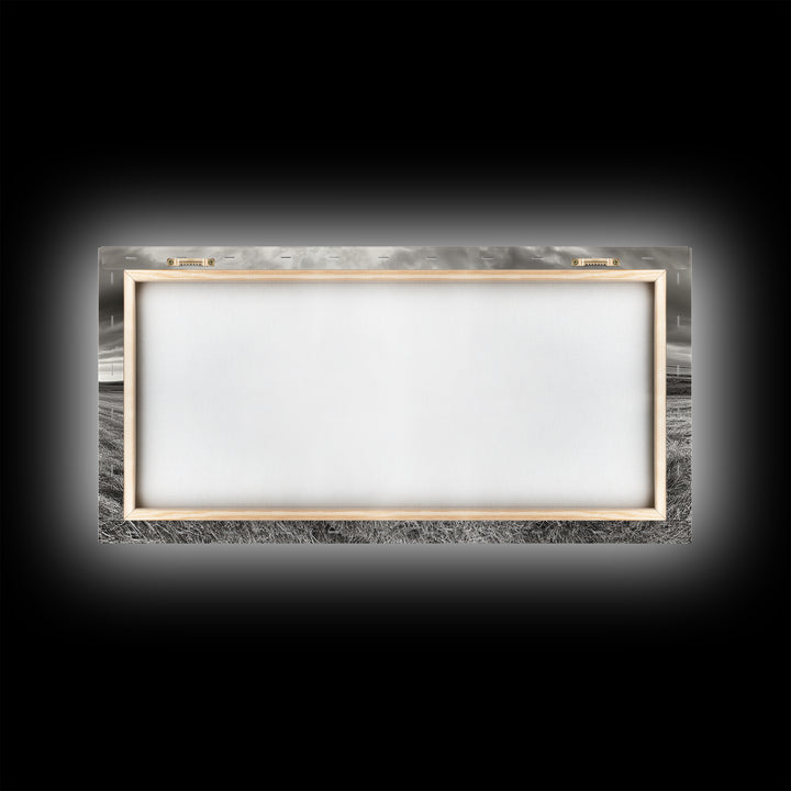 Barn Field, Hay Bale, Rural Farmland Scene, Autumn Countryside Art, Canvas Print, Farmhouse Wall Decor, Rustic Fall Living Room Art