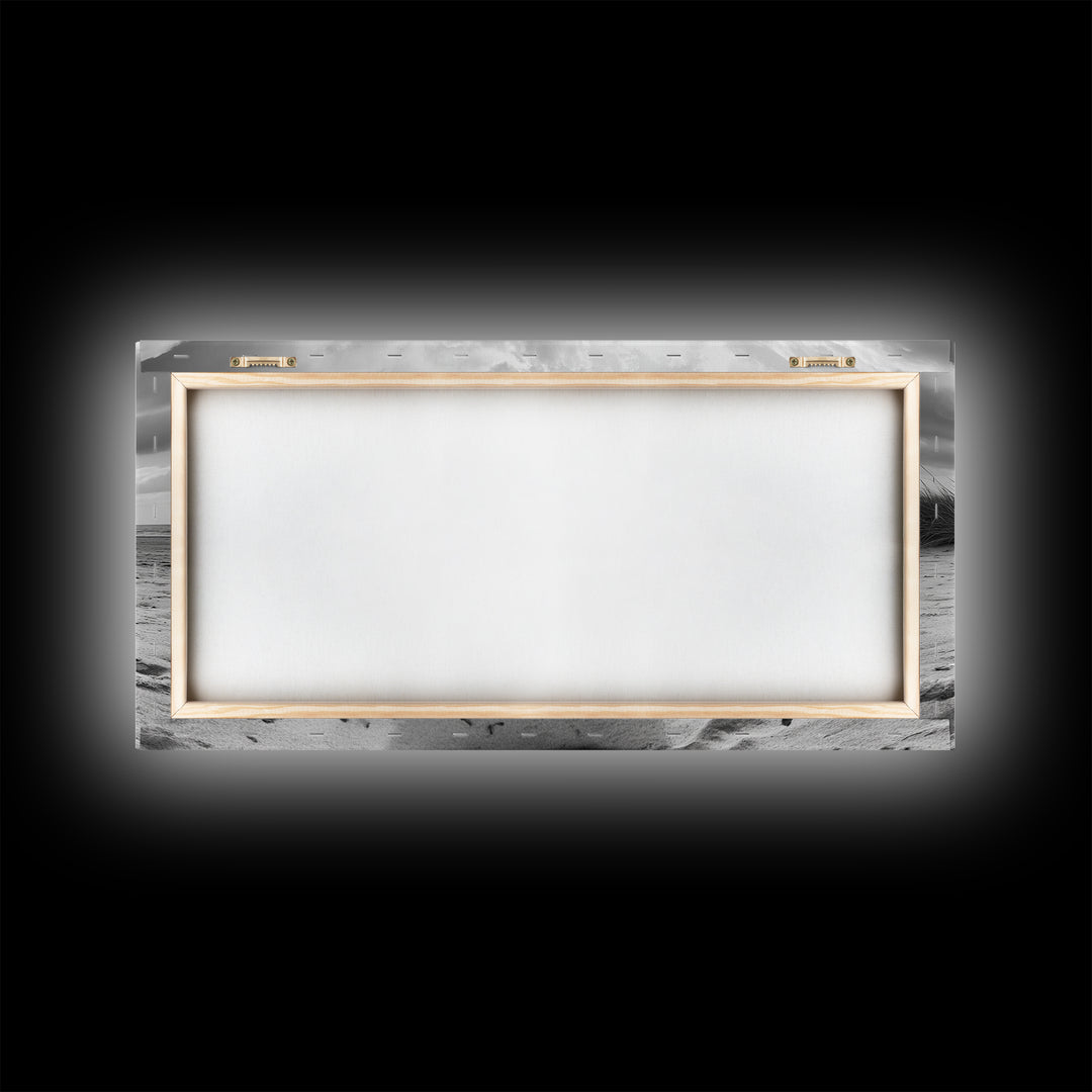 Beach Rope Still, Sand Dune Landscape, Seaside Art, Coastal Minimalist, Canvas Print, Neutral Wall Art, Living Room Coastal Decor, Nautical Style