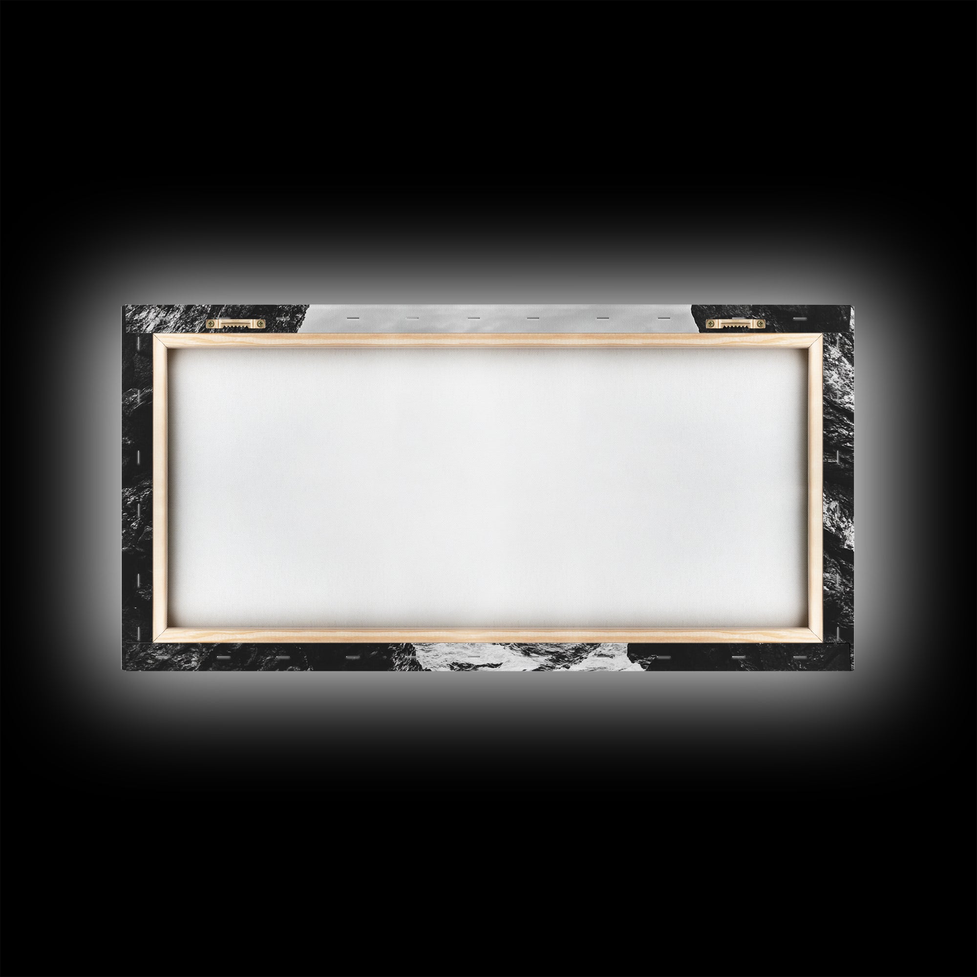 Rocky Coast View, Ocean Cliffs Art, Coastal Wilderness, Monochrome Seascape, Canvas Print, Bathroom Wall Art, Rustic Minimalist Style