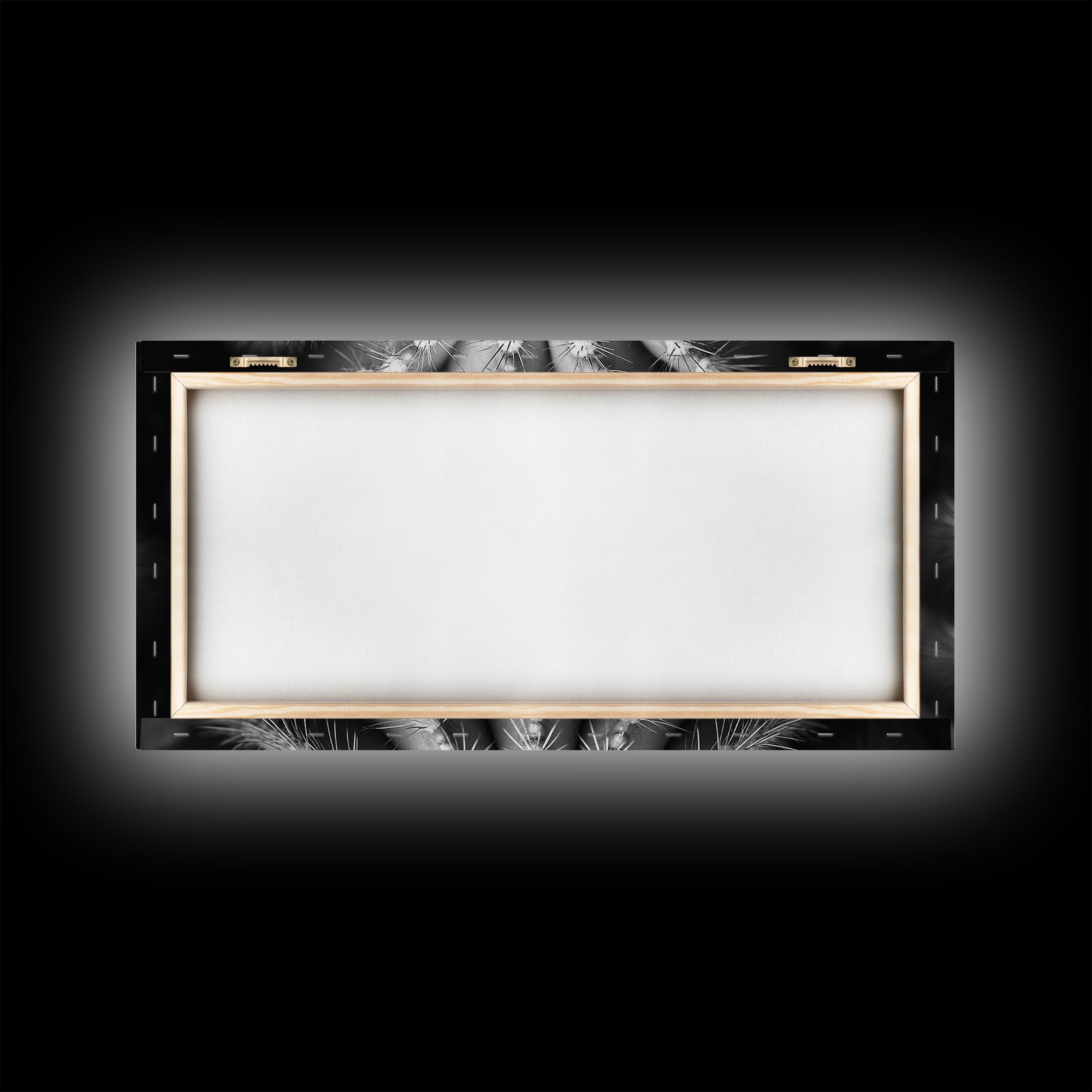 Cactus Spiral, Desert Bloom, Nature Closeup, Modern Decor, Framed Canvas Print, Minimalist Botanical Art, Office Wall Art, Succulent Texture