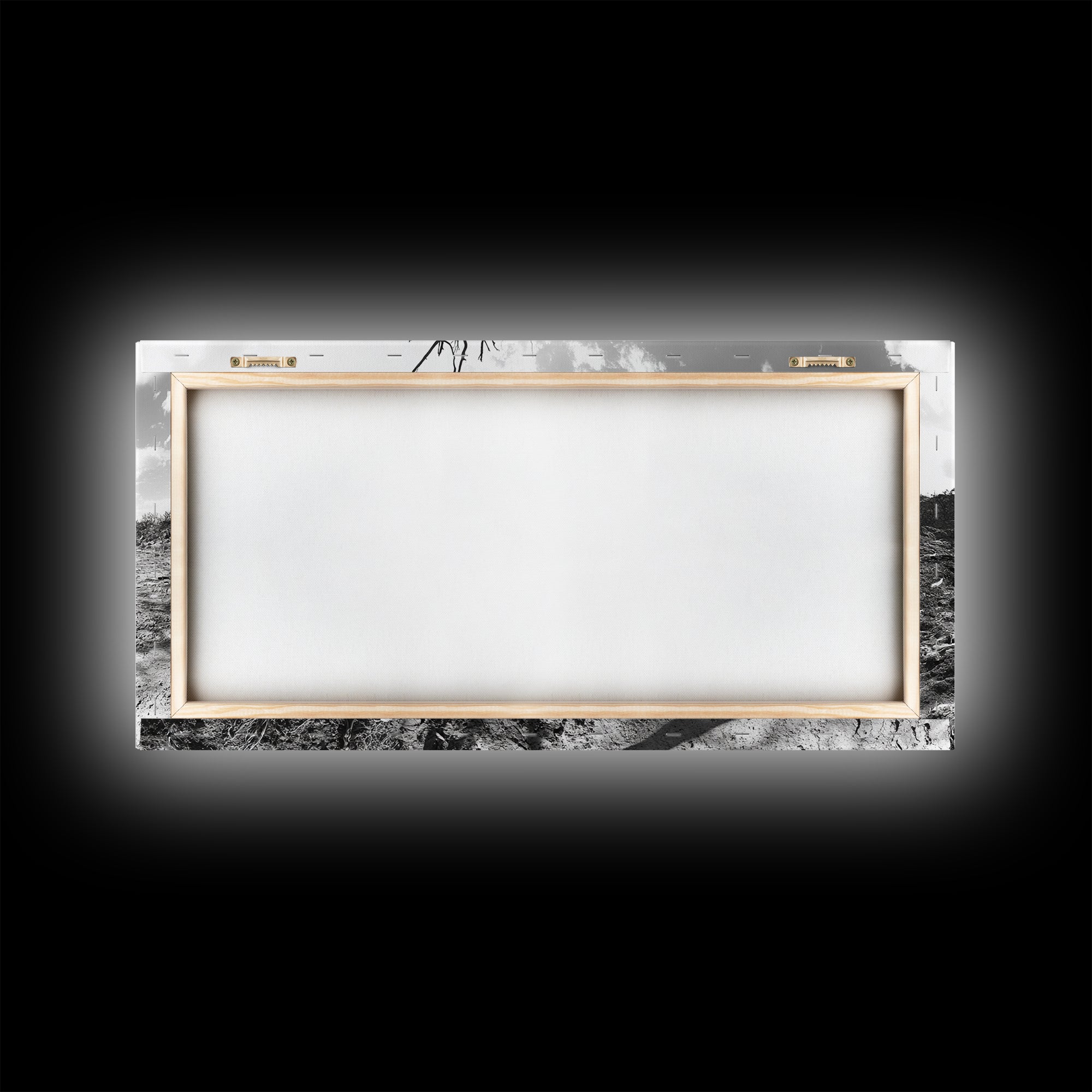 Barren Tree Landscape, Post Fire Terrain, Dystopian Forest Scene, Survival Mood, Canvas Print, Office Wall Art, Dark Nature Decor