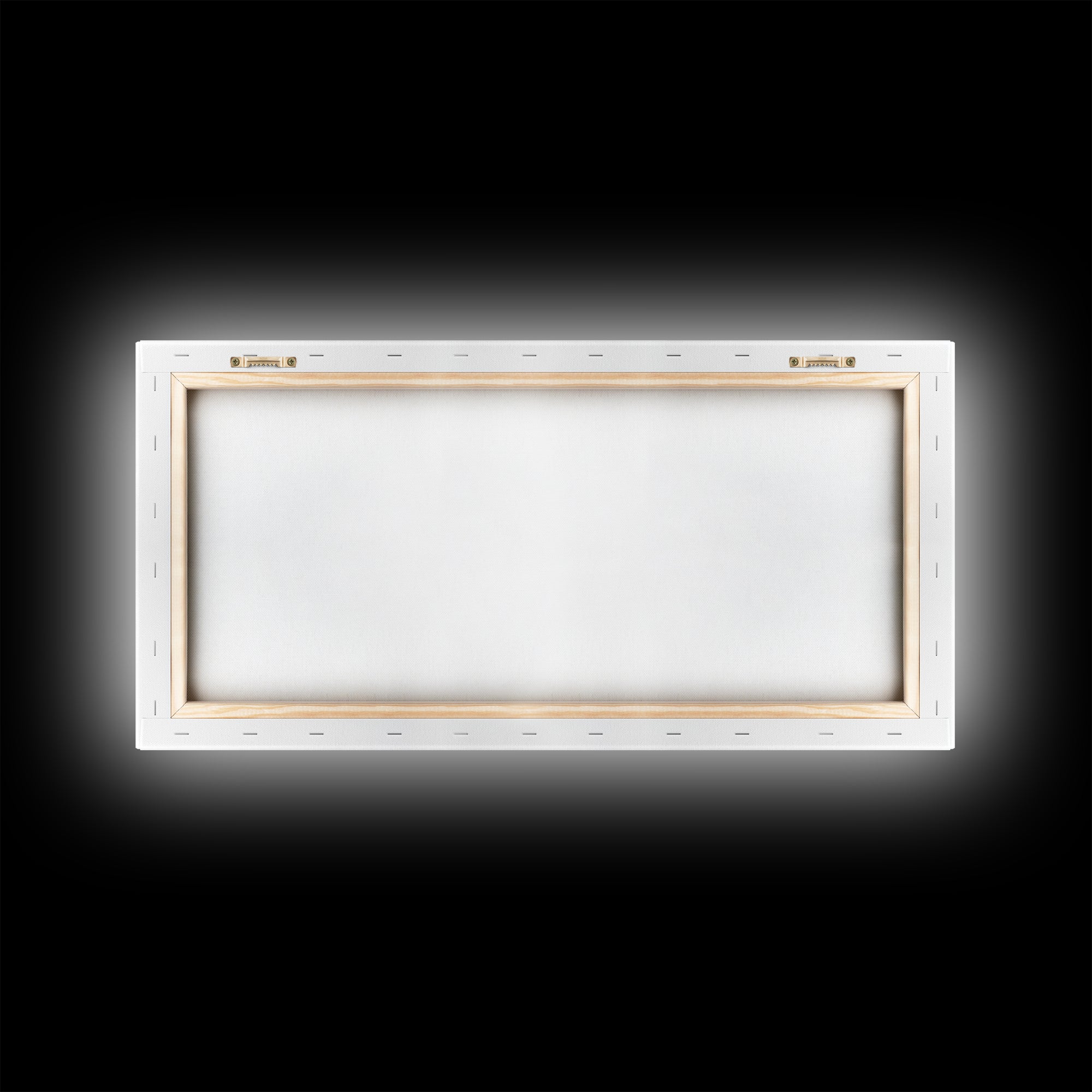 River Reflection, Cloudy Sky, Calm Nature Path, Modern Monochrome, Framed Canvas Print, Bedroom Wall Art, Minimalist Landscape Art