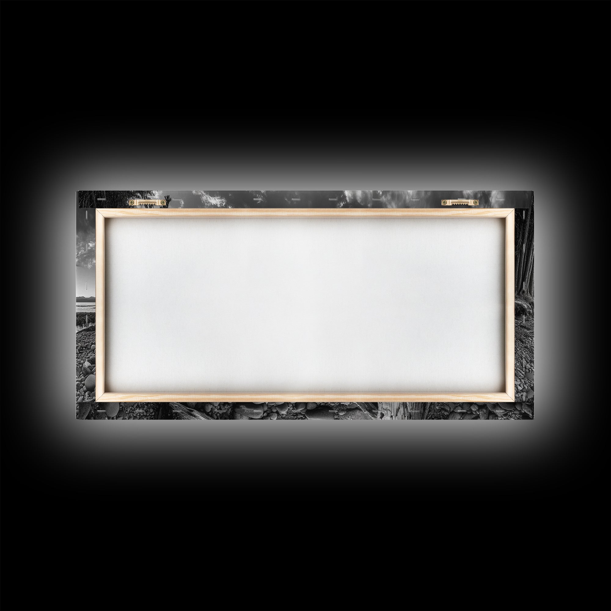 Driftwood Coastline, Rocky Beach Sunset, Nature Wall Art, Framed Canvas Print, Rustic Lake House Decor, Fall Coastal Aesthetic