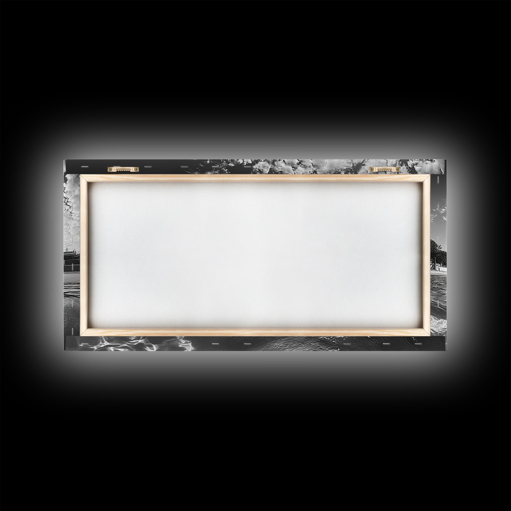 Beach Day, Ocean Kids, Sunny Horizon, Coastal Life, Framed Canvas Print, summer nursery wall art, cheerful beach print, family beach art