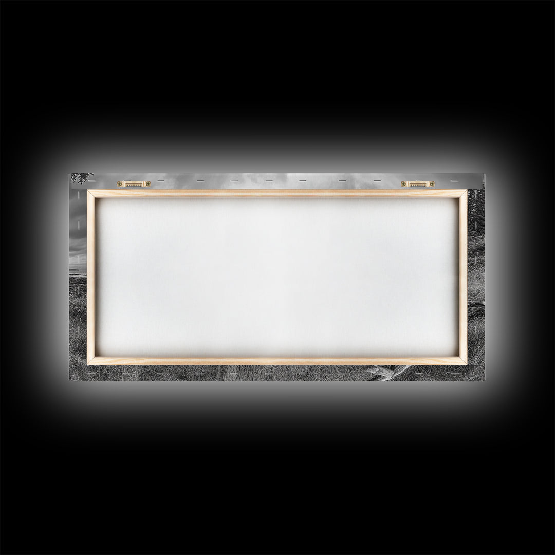 Abandoned Boat, Weathered Vessel, Coastal Forest, Framed Canvas Print, Farmhouse Wall Art, Rustic Cabin Decor, Autumn Vibe, Living Room Art