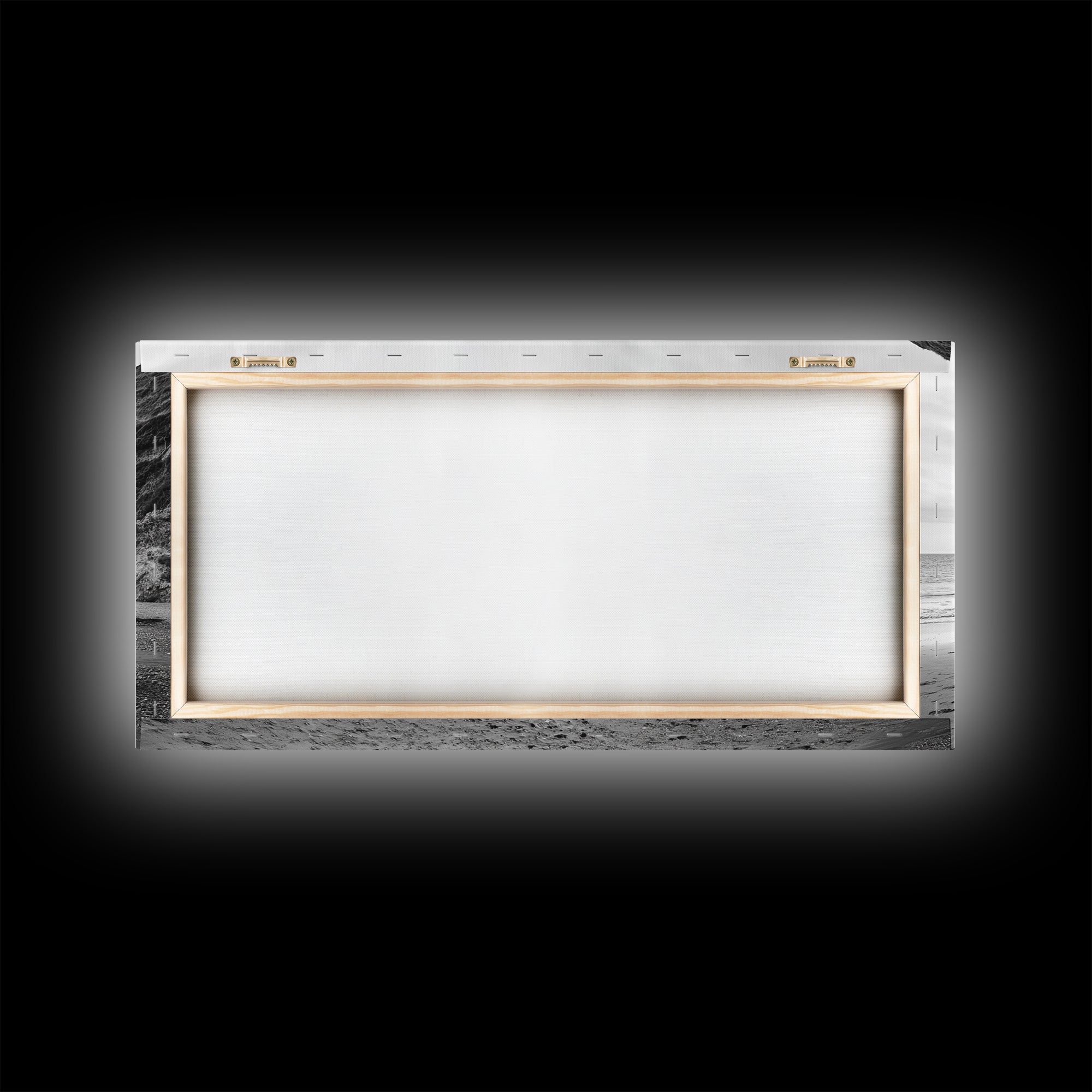 Coastal Cliffs, Ocean Shore, Scenic Beach, Framed Canvas Print, Nature Photography, Bathroom Wall Art, Neutral Tones, Coastal Home Decor