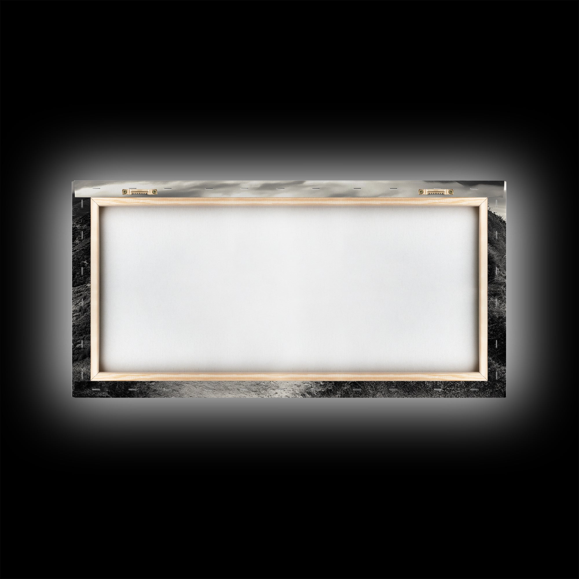 Cliffside Trail Path, Coastal Hiking Print, Rugged Ocean View, Nature Adventure Wall Art, Rustic Modern Decor, Framed Canvas Print