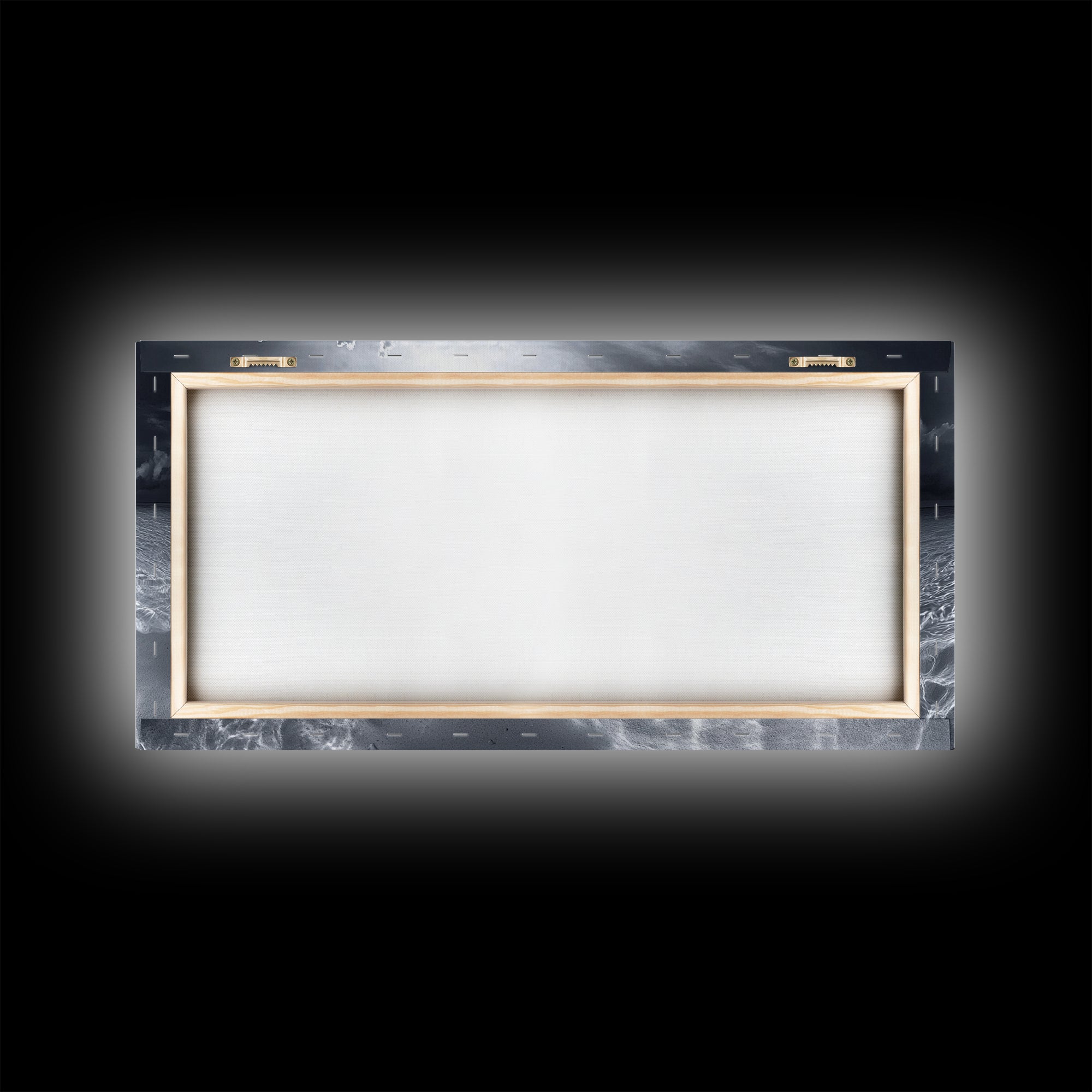 Coral Island, Tropical Ocean, Underwater Reef, Clear Sea, Framed Canvas Print, Beach House Art, Coastal Living Room Decor, Office Wall Decor