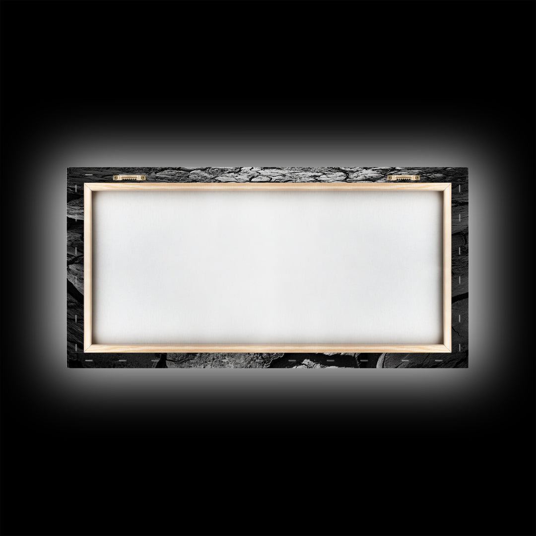 Cracked Earth Texture, Nature Closeup, Desert Minimalism, Earth Tone Art, Canvas Print, Rustic Home Decor, Fall Entryway Wall Art