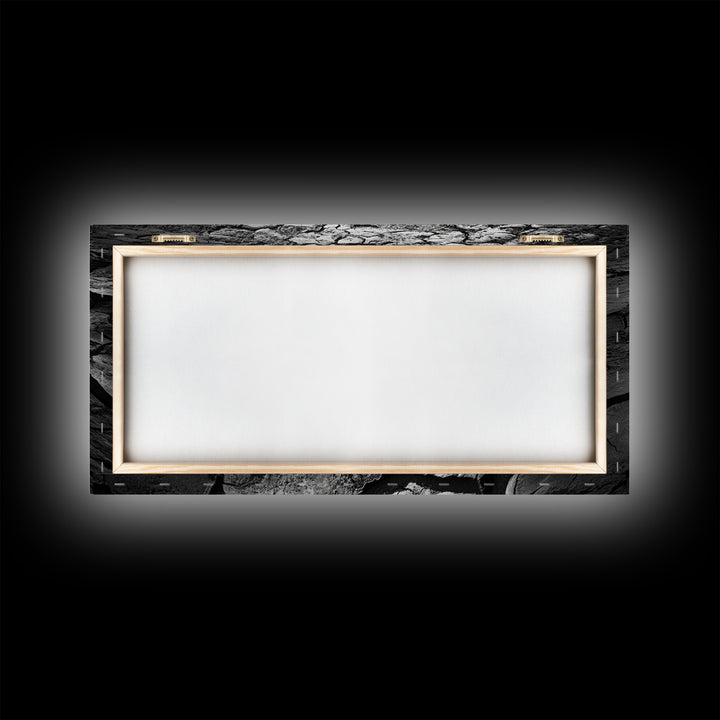 Cracked Earth Texture, Nature Closeup, Desert Minimalism, Earth Tone Art, Canvas Print, Rustic Home Decor, Fall Entryway Wall Art