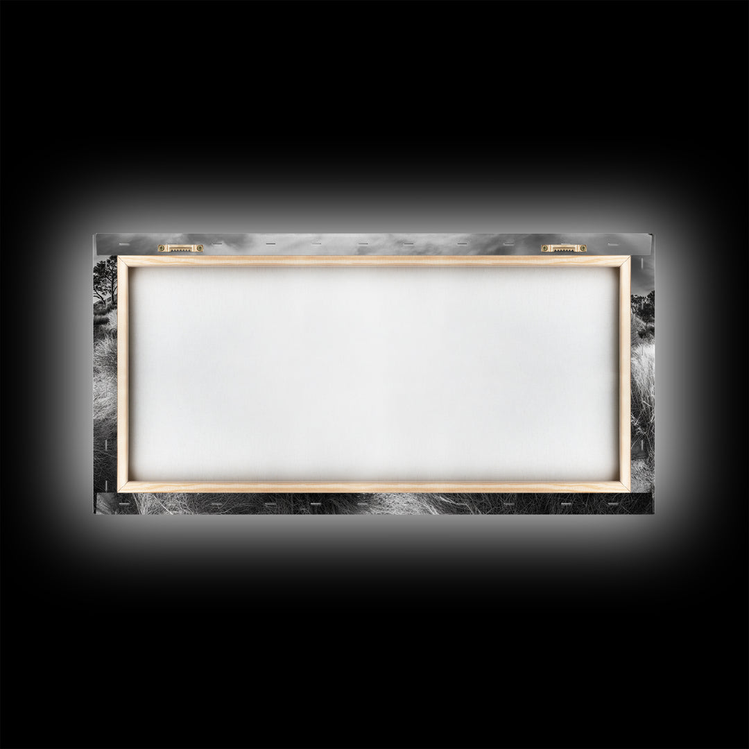 Coastal Bluff Sunset, Seaside Horizon View, Beach Landscape Scene, Serene Decor, Canvas Print, Living Room or Hallway Wall Art