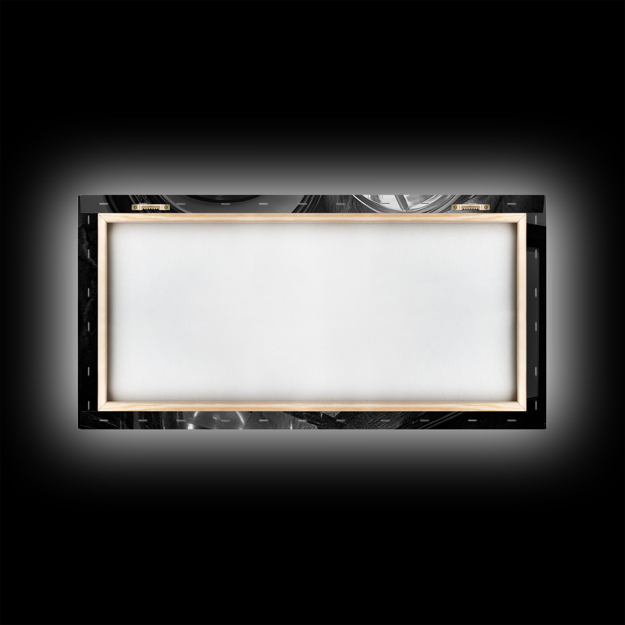 Bank Vault Door, Industrial Urban Decor, Luxury Office Art, Framed Canvas Print, Black and Silver Wall Art, Masculine Home Style