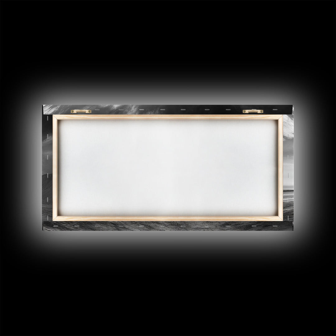 Desert Storm, Solitude Photography, Dramatic Landscape Art, Wind and Sand Scene, Canvas Print, Modern Living Room or Office Wall Art