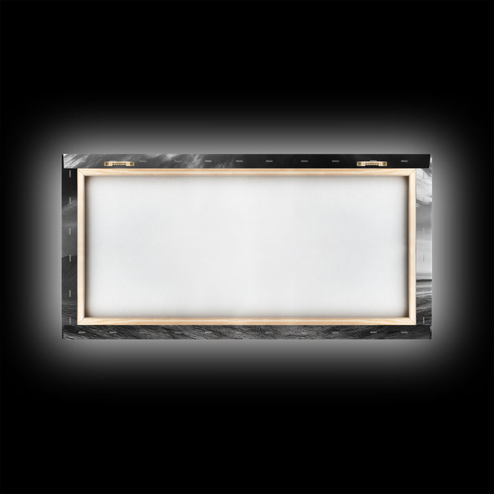 Desert Storm, Solitude Photography, Dramatic Landscape Art, Wind and Sand Scene, Canvas Print, Modern Living Room or Office Wall Art