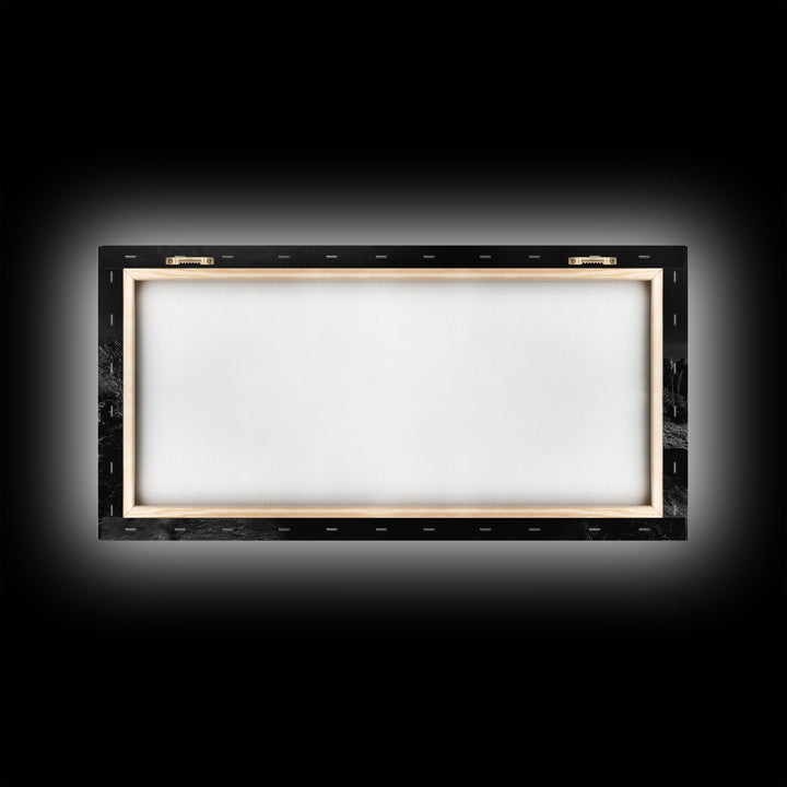 Campfire Gathering, Boho Night Vibes, Music Outdoors Scene, Framed Canvas Print, Living Room Wall Art, Folk Rustic Aesthetic