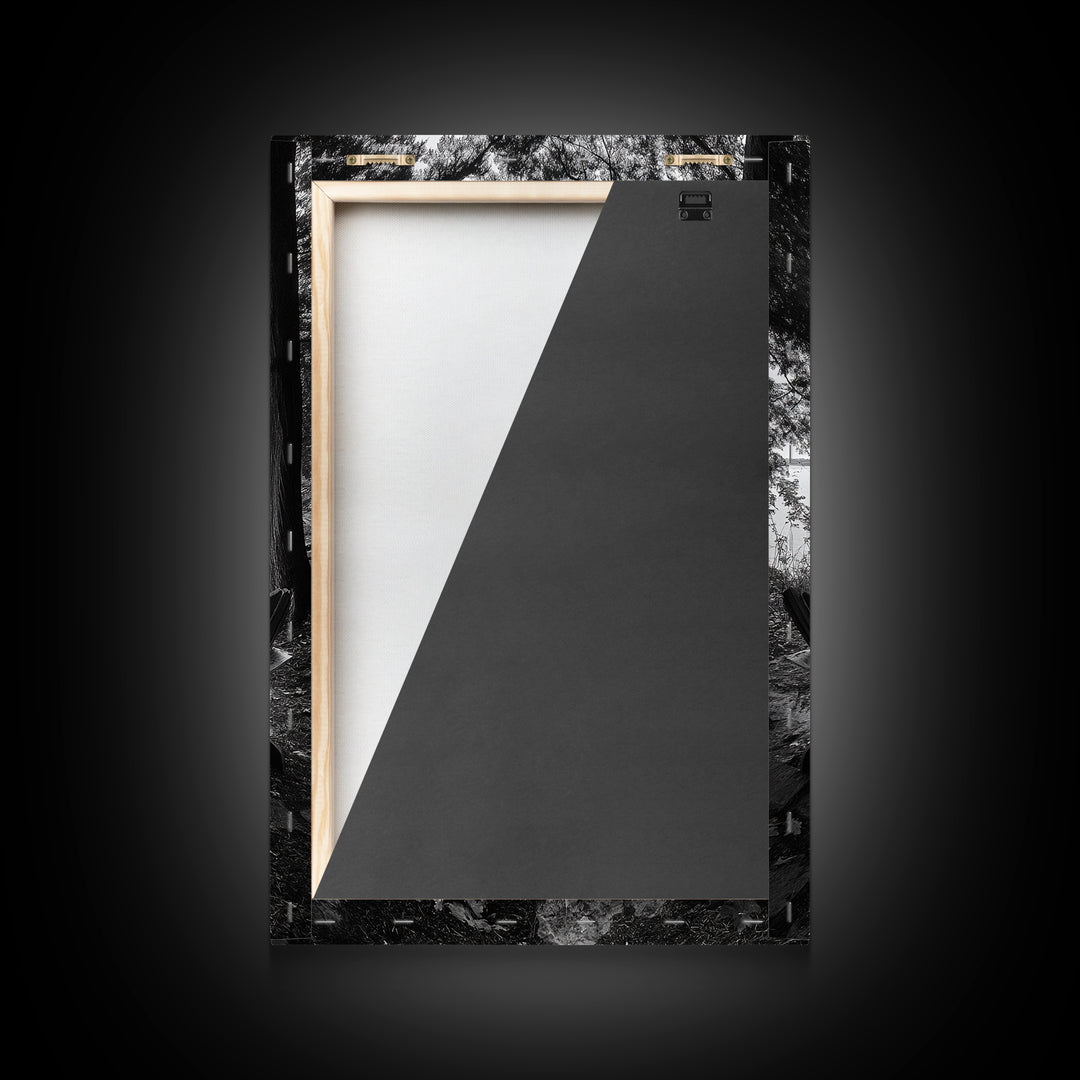 Campfire Lake Night, Adirondack Chairs, Wilderness Glow, Framed Canvas Print, Outdoor Living Wall Art, Cabin Decor, Autumn Retreat Art