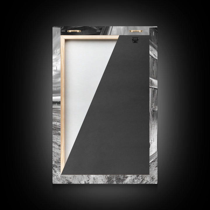 Rustic Barn, Weathered Wood, Country Charm, Canvas Print, Farmhouse Wall Art, Autumn Decor, Entryway Rustic Home Accent, Living Room Art