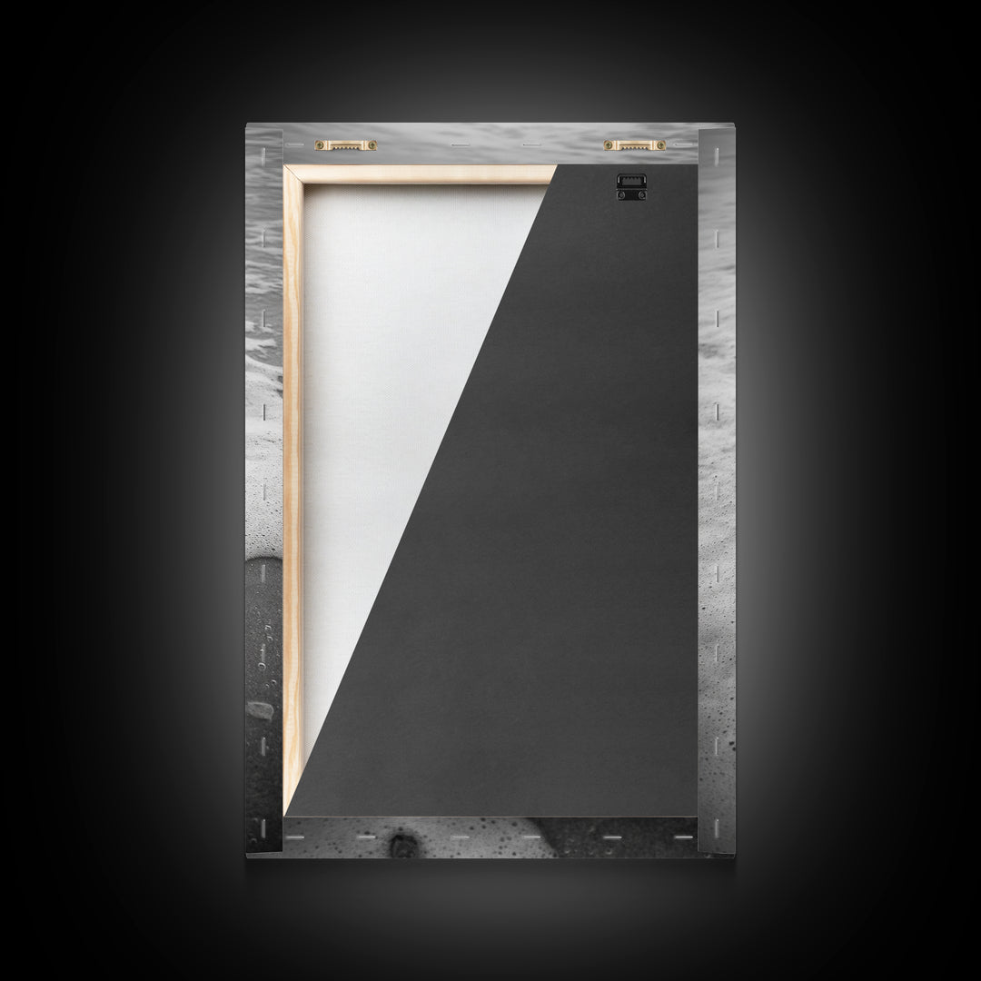 Revolver Beach, Washed Ashore, Western Style, Noir Photography, Framed Canvas Print, Industrial Wall Art, Man Cave Decor, Rustic Vibes