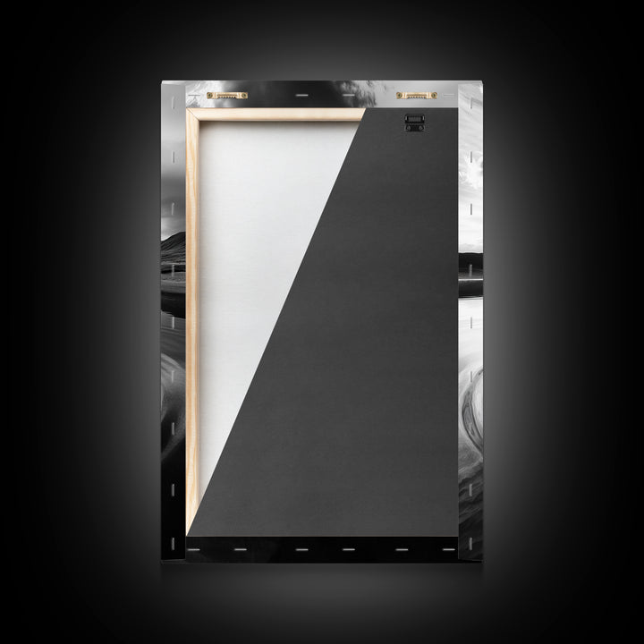 Ripple Effect, Calm Water, Meditative Landscape, Serene Mountains, Framed Canvas Print, Minimalist Wall Art, Bedroom or Spa Vibes