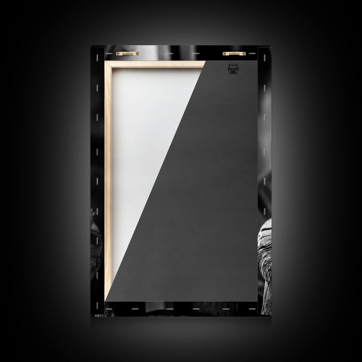 Artisan Soap Still Life, Rustic Wellness Scene, Country Bathroom, Monochrome Framed Canvas Print, Farmhouse Bathroom Wall Art