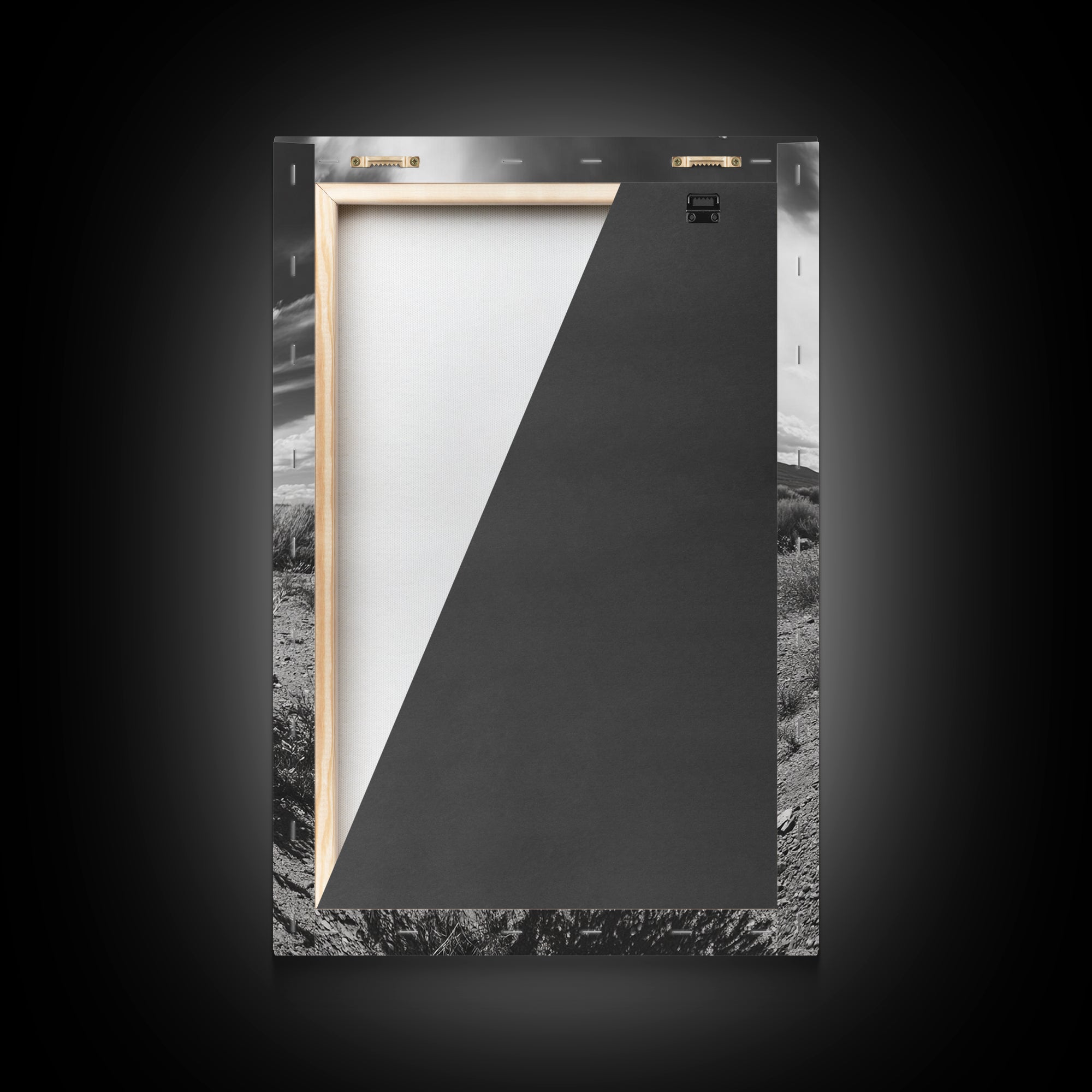 Desert Sage, Cloud Sky, Nature Wall Decor, Framed Canvas Print, Minimalist Art, Boho Style, Neutral Tones, Entryway Botanical Print