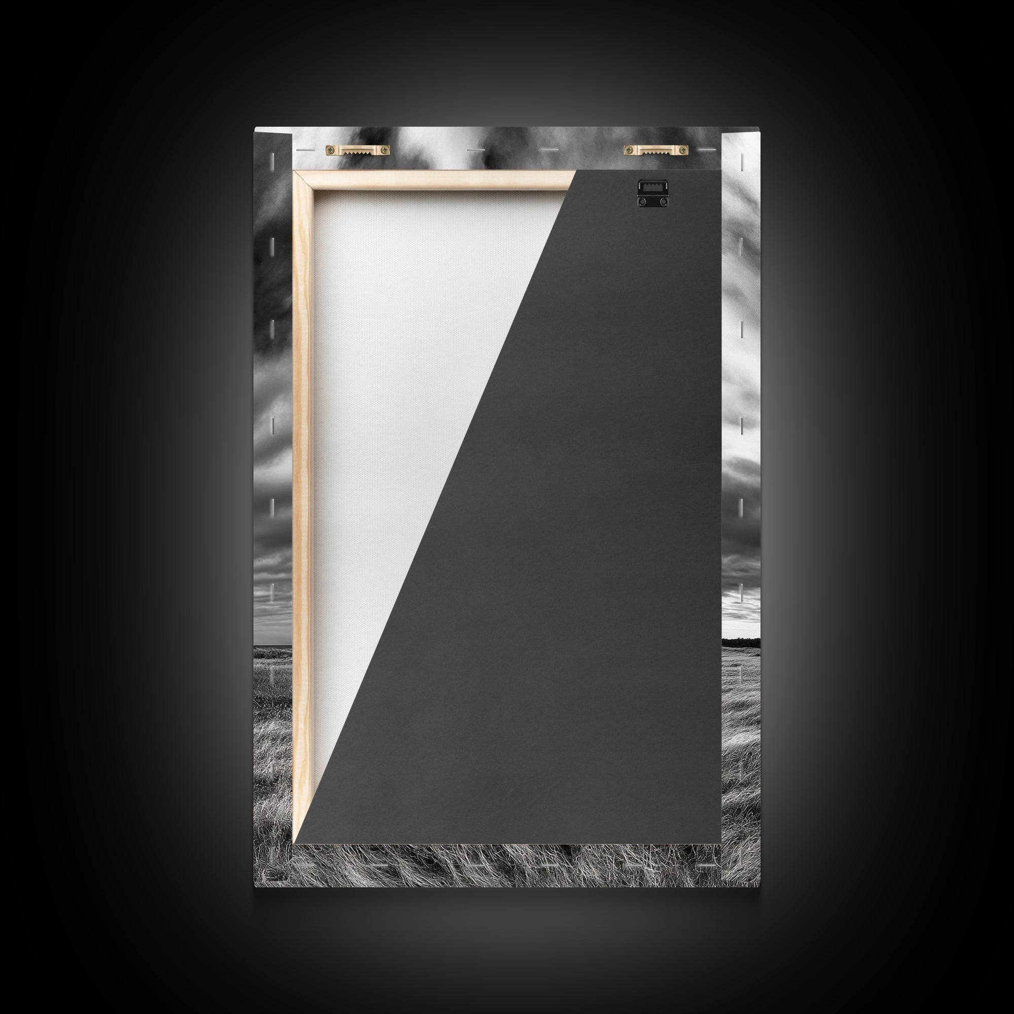 Abandoned House, Windy Prairie, Haunted Landscape, Framed Canvas Print, Fall Wall Art, Rural Home Decor, Moody Halloween Style