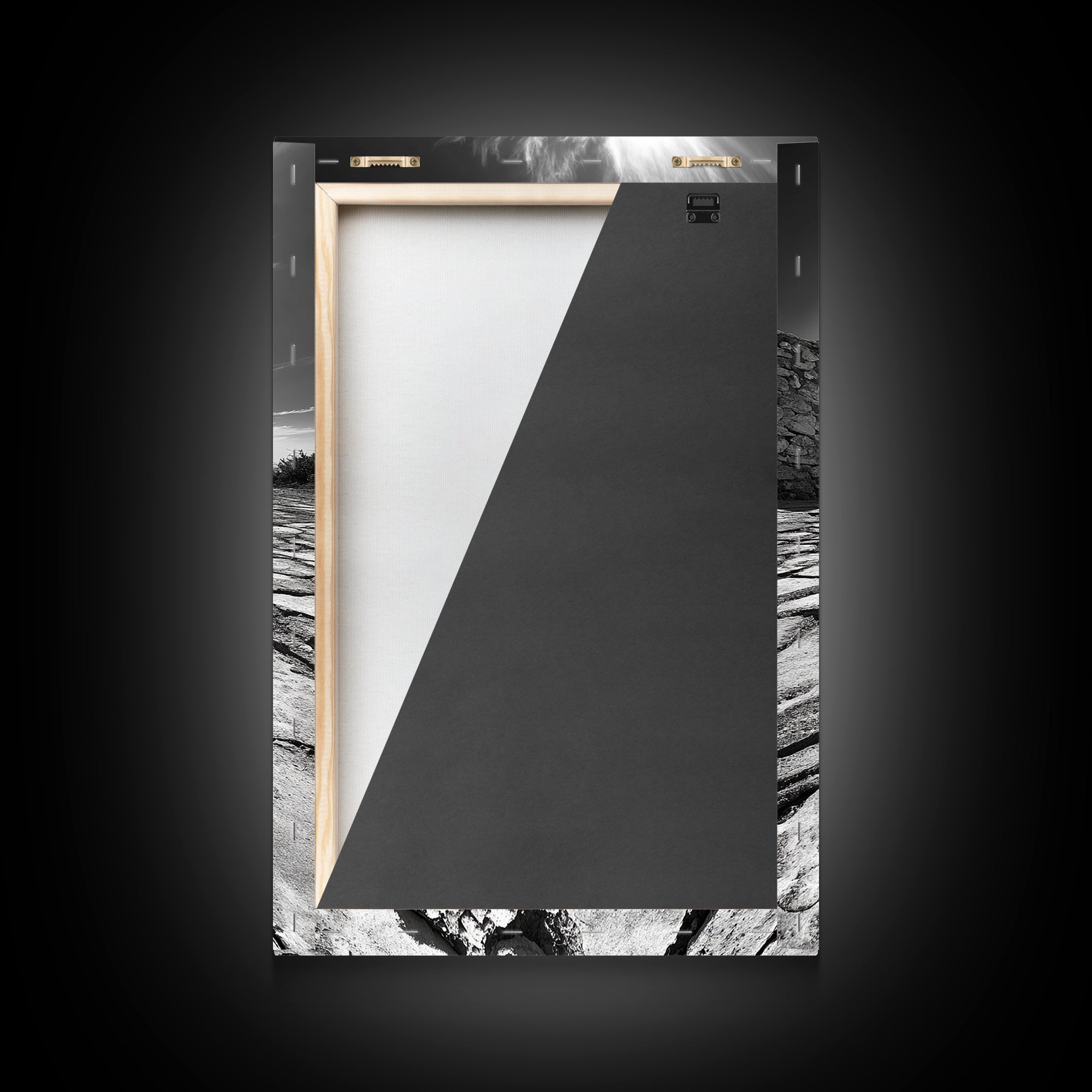 Desert Archway, Stone Ruins, Sunny Sky, Canvas Print, Rustic Travel Wall Art, Mediterranean Decor, Minimalist Earthy Aesthetic