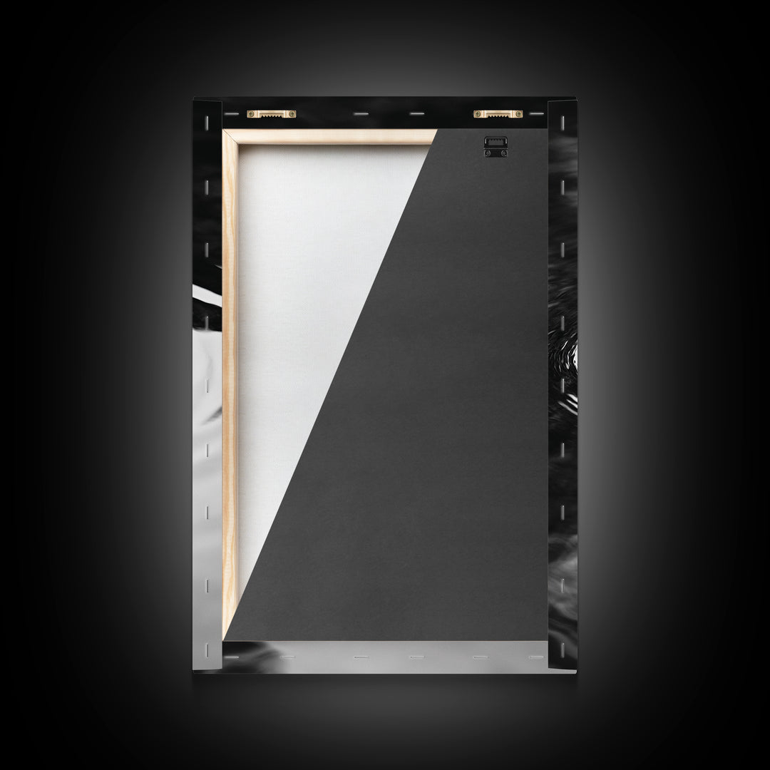 Ripple Effect, Water Drop, Zen Wall Art, Minimalist Black and White, Canvas Print, Bathroom Decor, Tranquil Art, Meditation Room Art