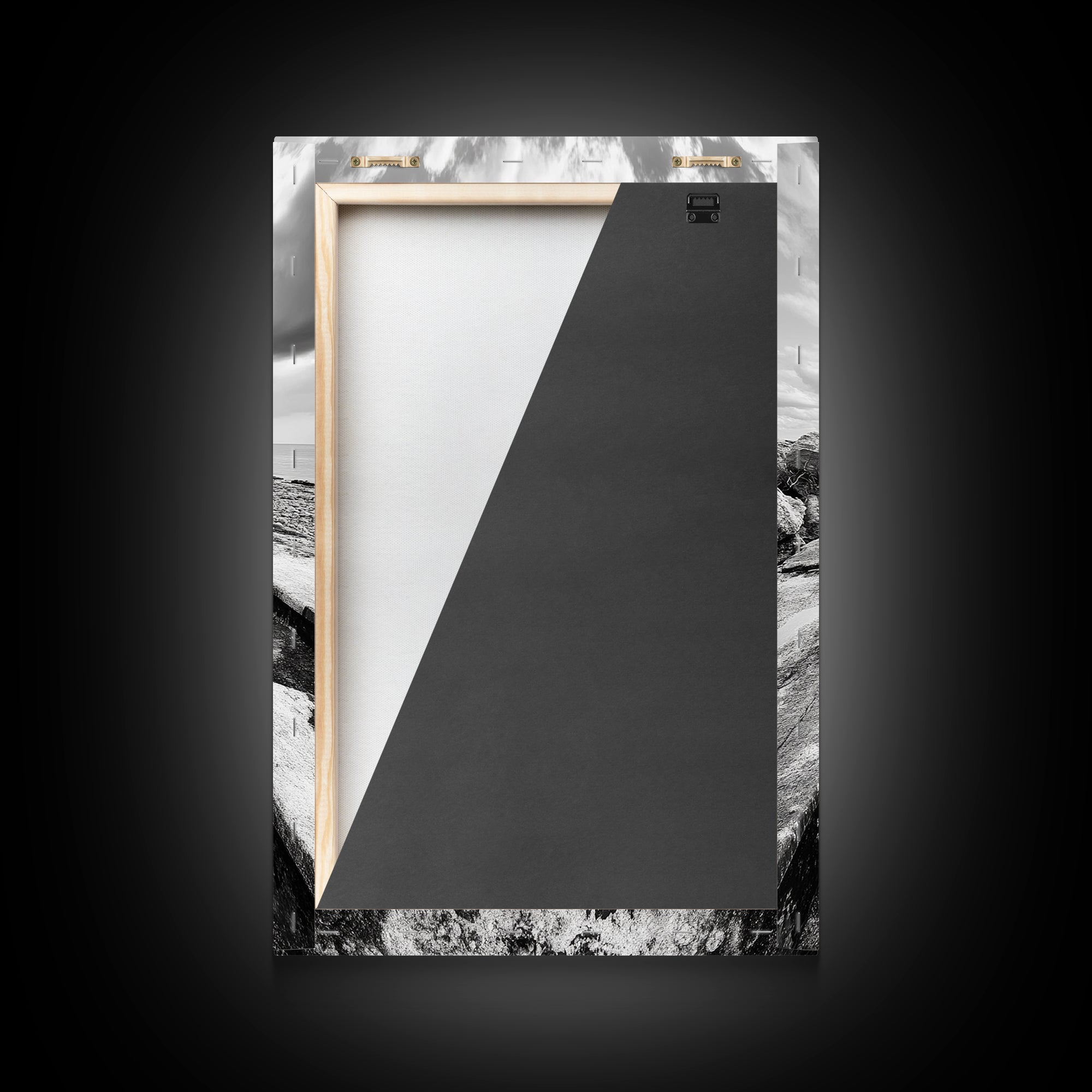 Abandoned Pipe, Coastal Decay, Industrial Remains, Framed Canvas Print, Urban Exploration Art, Gritty Minimalist Decor