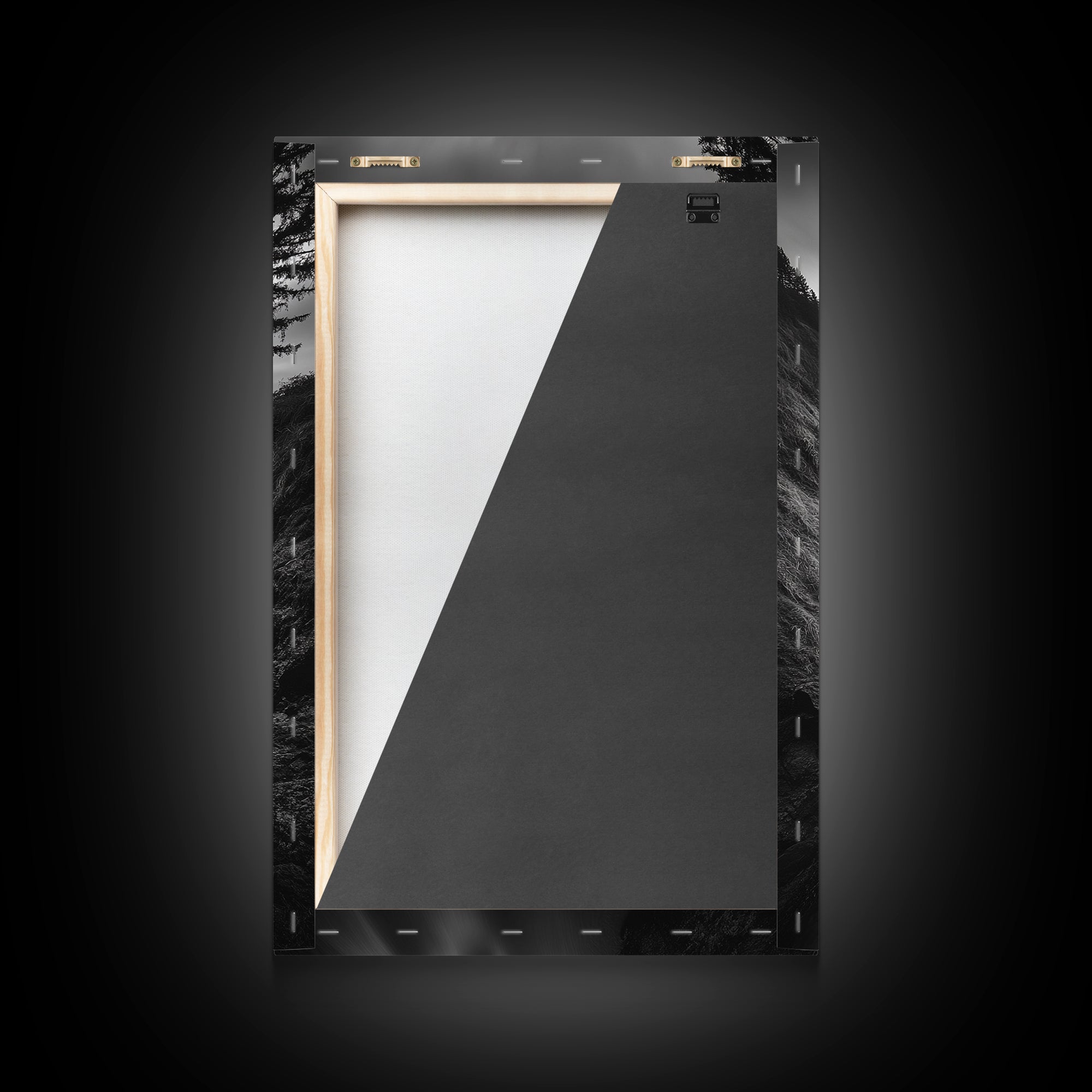 River Meets Sea, Forest Coast, Rugged Beauty, Sunset Flow, Canvas Print, Nature Wall Art, Moody Living Room Landscape