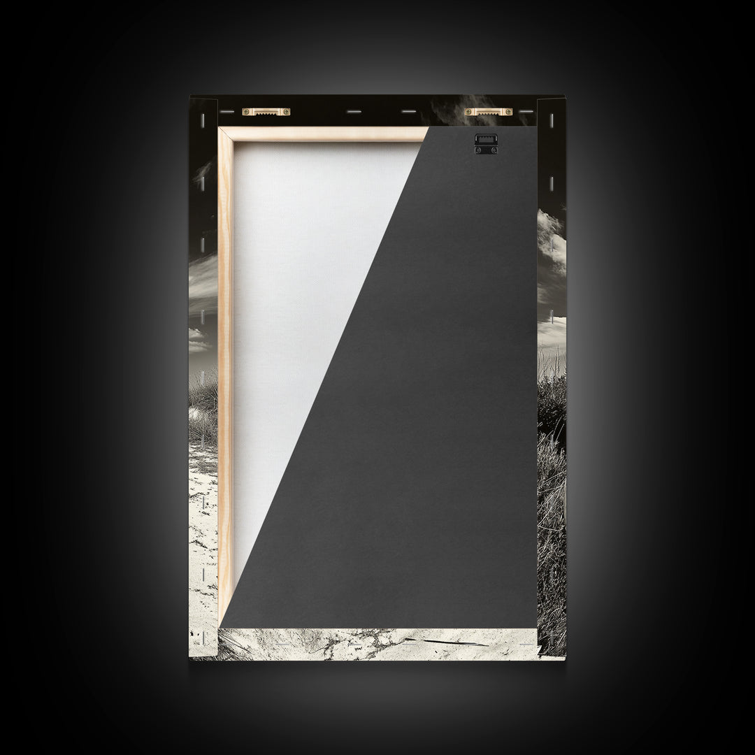 Desert Path, Wagon Wheel, Western Minimalism, Canvas Print, Boho Wall Decor, Neutral Tones, Entryway Art, Rustic Country Style