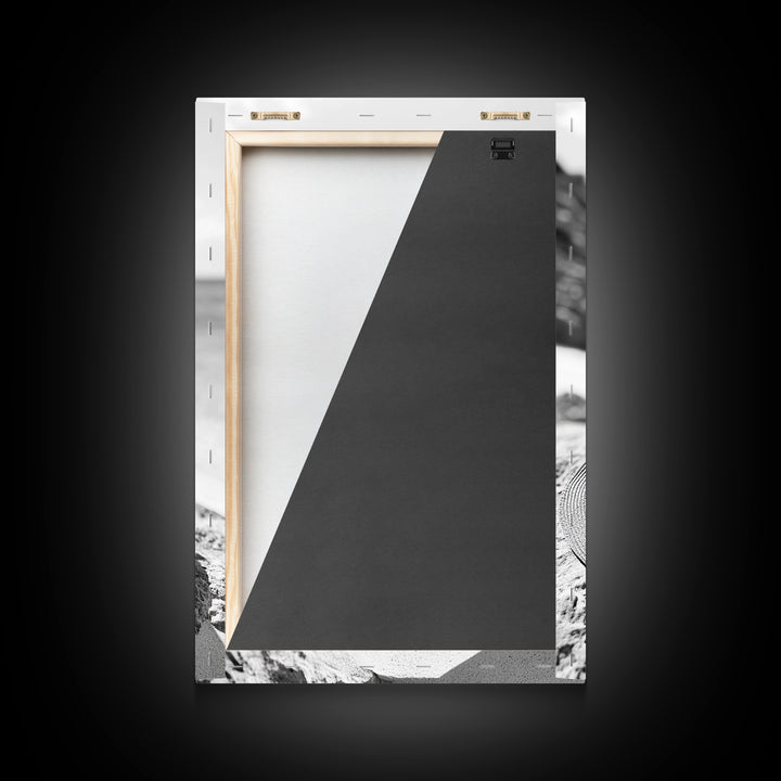 Beach Hat Closeup, Seaside Fashion, Coastal Breeze, Relaxed Mood, Framed Canvas Print, Minimalist Beach Art, Summer Home Decor