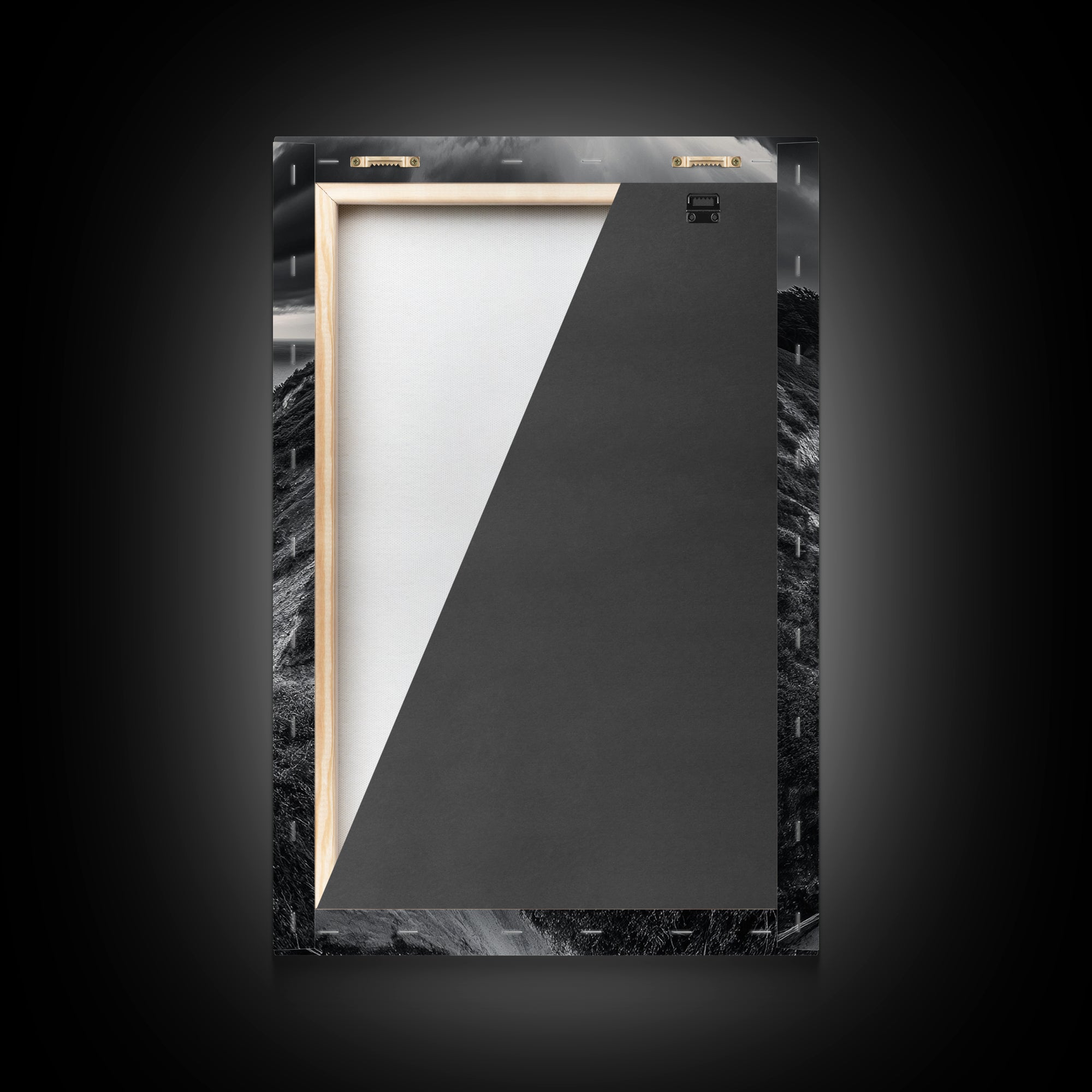 Coastal Road View, Cliffside Journey, Seaside Drive, Moody Landscape, Canvas Print, Living Room Art, Adventure Wall Art, Wanderlust Decor