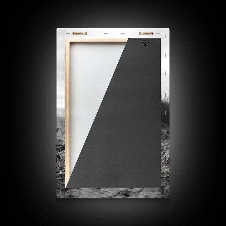 Campfire, Beach, Smoke, Glow - Cozy outdoor scene with flickering flame, Canvas Print, perfect rustic cabin or camping decor, Autumn Wall Art