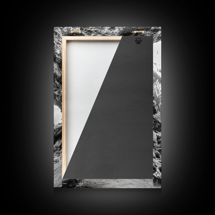 Coral Reef Underwater, Ocean Photography, Marine Nature Scene, Framed Canvas Print, Bathroom Wall Art, Coastal Minimalist Decor