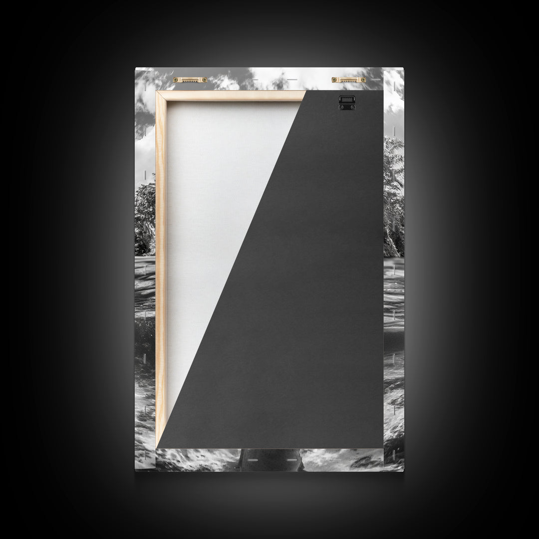 Dolphin Play, Ocean Joy, Underwater View, Canvas Print, Nautical Wall Art, Coastal Bathroom Decor, Playful Beach House Style